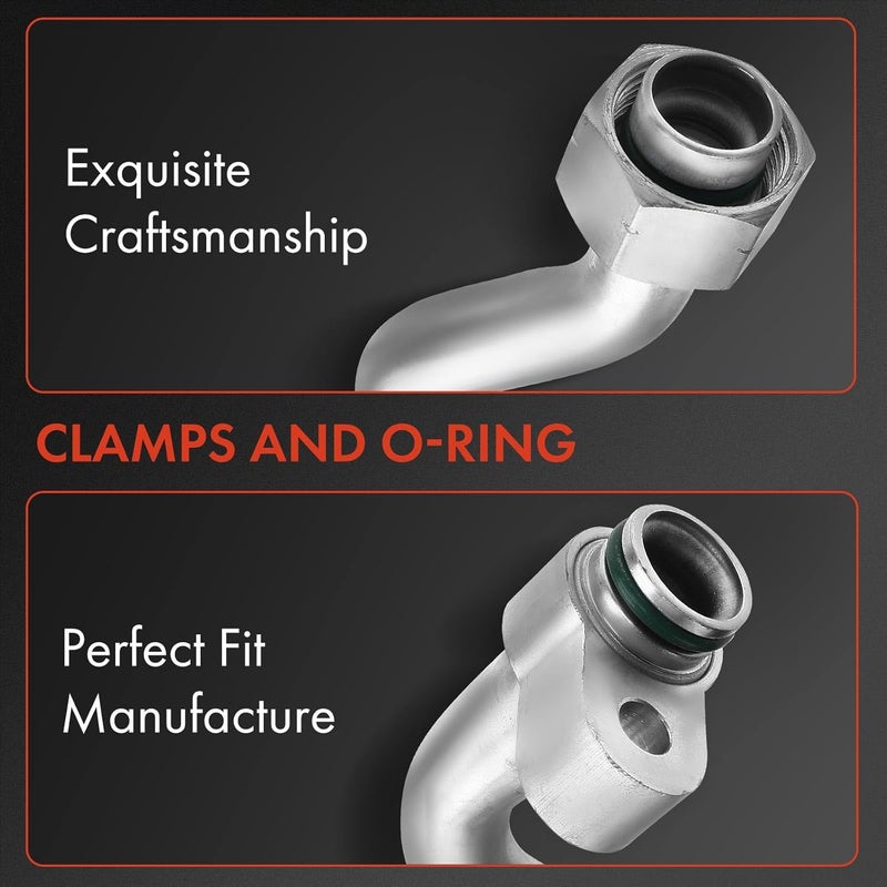 A-Premium مجموعة خرطوم خط الشفط لمكيف الهواء متوافقة مع هوندا سيفيك 2006-2011 L4 1.8L، من الضاغط إلى المبخر - Image 3